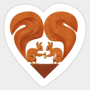 Squirrel Lovers Sticker